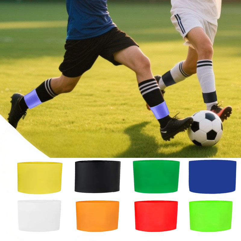 Football Shin Guards, Training Straps, Silicone Anti-Slip Socks, Calf Protection Sleeves, Unisex Training Sports Foot Covers