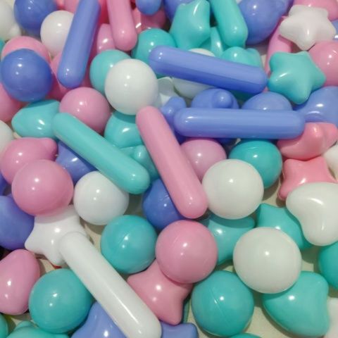 异形海洋球星星塑料儿童室内爱心泡泡PE材料环保无毒宝宝玩具|undefined