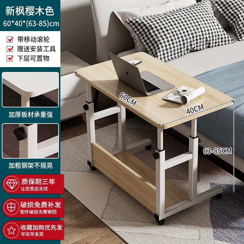 Mesa de cama elevadora móvil dormitorio de estudiantes mesa de estudio escritorio escritorio de escritorio escritorio de escritorio dormitorio escritorio de computadora pequeña mesa