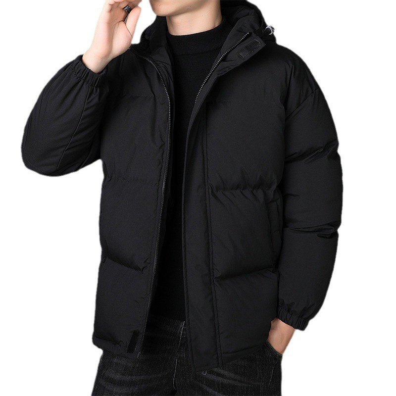 Chaqueta de algodón acolchado de invierno Nuevo suelto Chaqueta de algodón acolchado chaqueta de moda marca corta a prueba de viento engrosada capa de algodón acolchado abrigo caliente