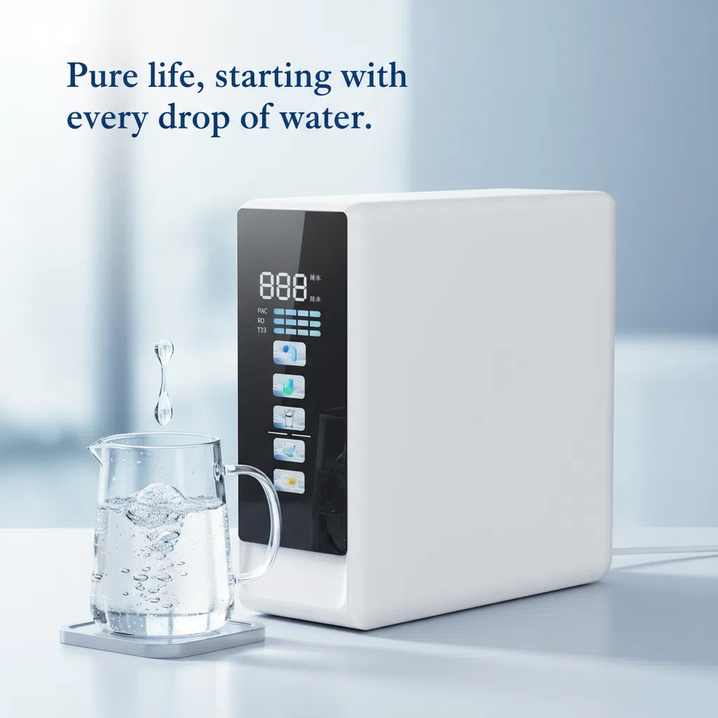 Water Purifier Household 600-800g Large Flow Pure Water Machine Water Purifier Kitchen Direct Drinking Machine Intelligent Reverse Osmosis