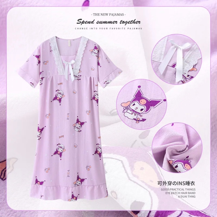 Una variedad de estilo princesa francesa de alta calidad ins estilo burbuja de algodón con volantes pijamas de las mujeres de primavera y otoño mono camisón desgaste del hogar