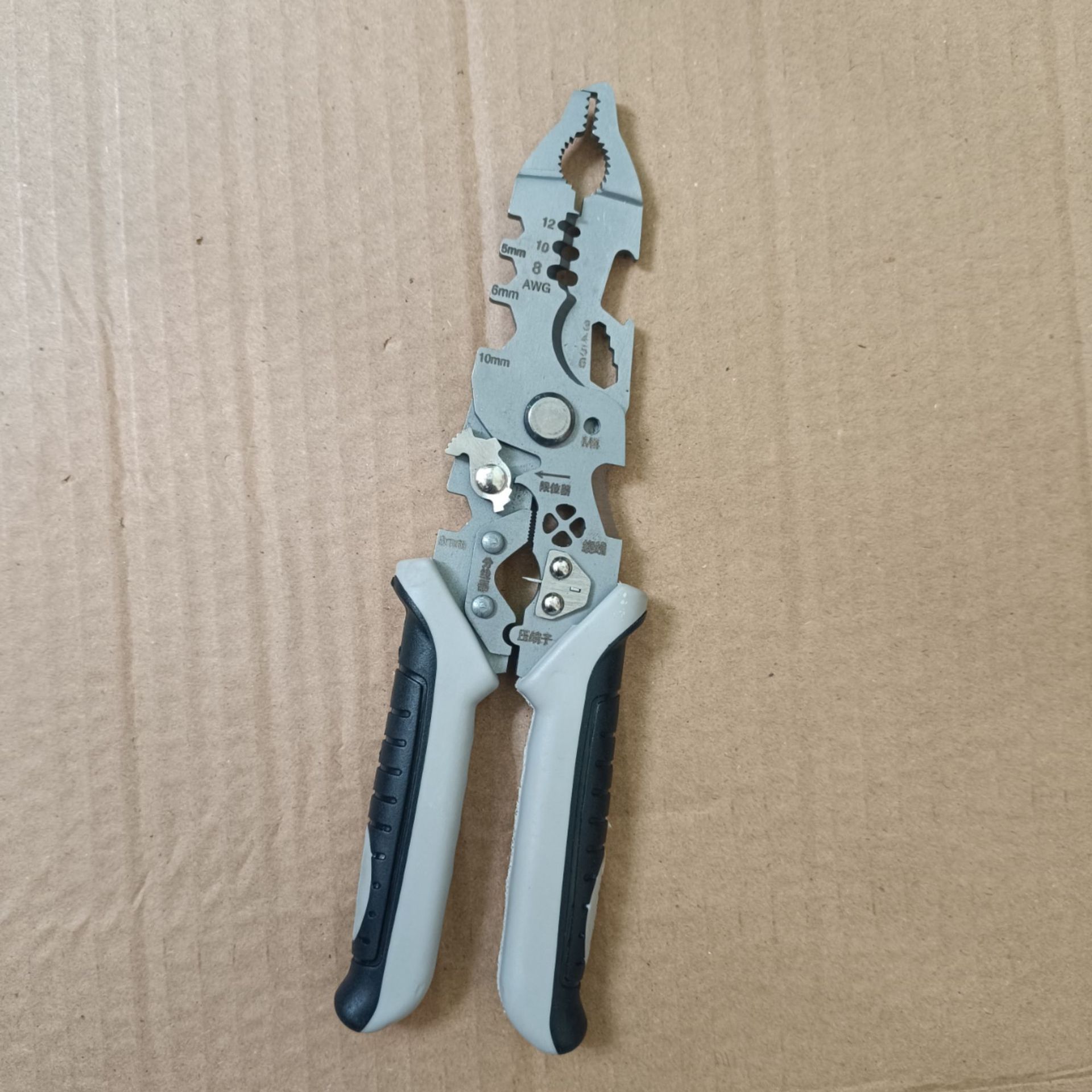 厂家货源多功能剥线钳弯头分线钳绕线钳压线钳扒皮扒线弯头剥线钳