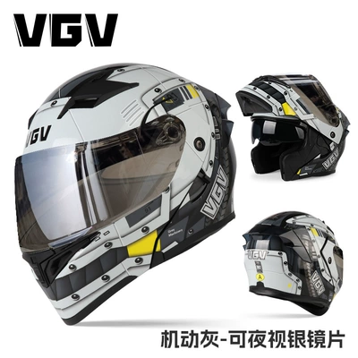 Motosiklet dəbilqələri – 2025 new VGV3C certification motorcycle - m-mobile-gray-silver-plated-mirror-no-bonus
