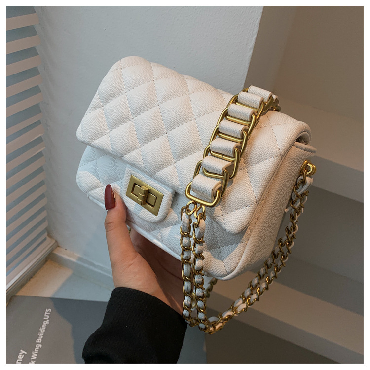 Diamond Pattern Chain Bag 2021 New Fashion Autumn Women Bag Western Style Shoulder Messenger Bag All-matching Ins display picture 4