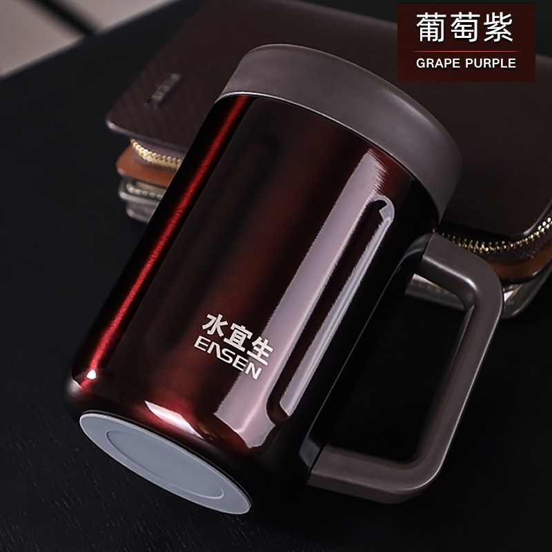 Shuiyisheng L515 thermos cup men with handle high-end business office cup handle bubble cup cup black tea cup