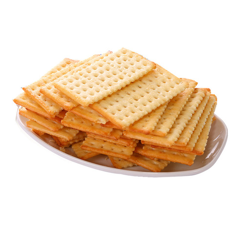 Half Moon Flavored White Sesame Soda Crackers Salted Full Box Sugar-Free Food for Breakfast Baking Soda Crackers for Pregnant Women