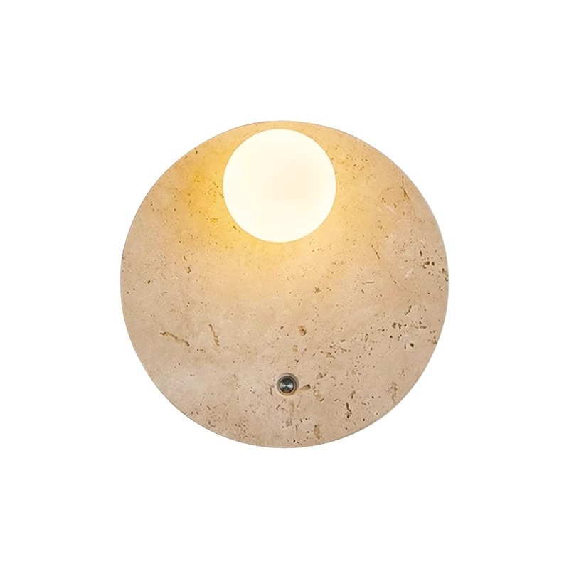 Retro viento cinturón abierto silencioso con interruptor de estilo japonés amarillo faro lámpara de pared residencial faro de cama nueva cabecera de cabecera de piedra de la cavidad de la cama estilo chino