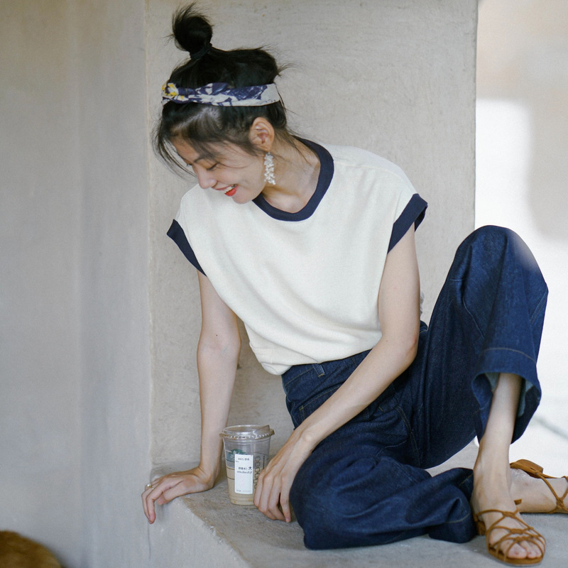 Ginge Ale 2025/Fw “Solid Color Summer” Sleeved Knitted Sweater