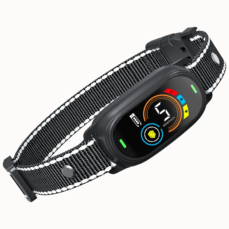 Трансграничный новый цветной экран Устройство остановки коры интеллектуальный анти-собачий вызов Вибрационный ошейник для дрессировки домашних животных автоматический дрессировщик собак