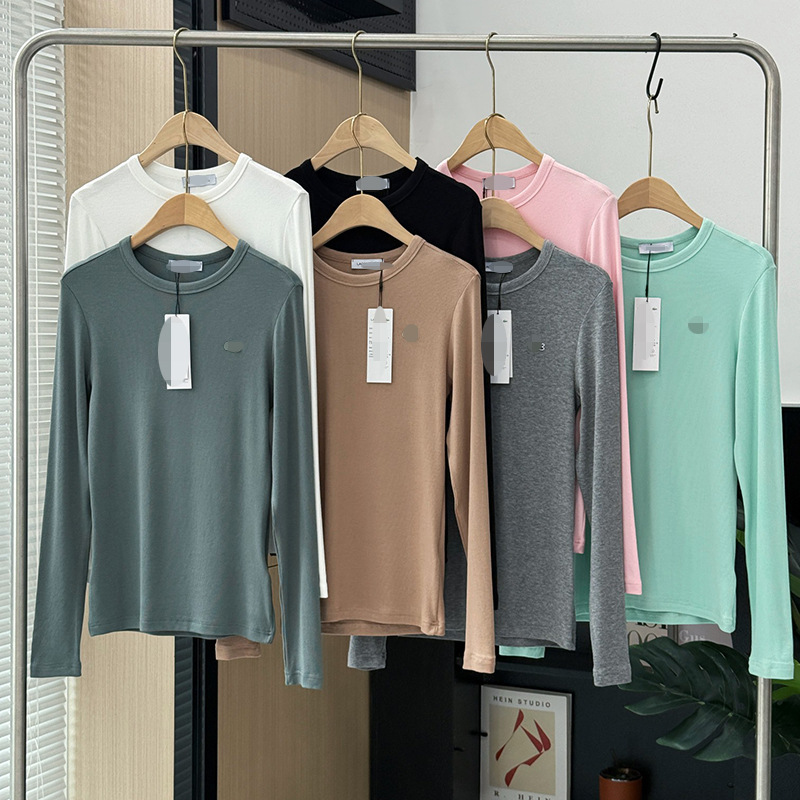 2026 Autumn Trendy French Crocodile Women's Casual Pure Cotton Versatile Comfortable Long Sleeve T-Shirt Commuting Top 2026 Autumn Trendy French Crocodile Women's Casual Pure Cotton Versatile Comfortable Long Sleeve T-Shirt Commuting Top