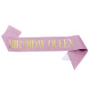 Birthday party golden shoulder strap etiquette belt BIRTHDAY GIRL Queen Birthday girl belt belt