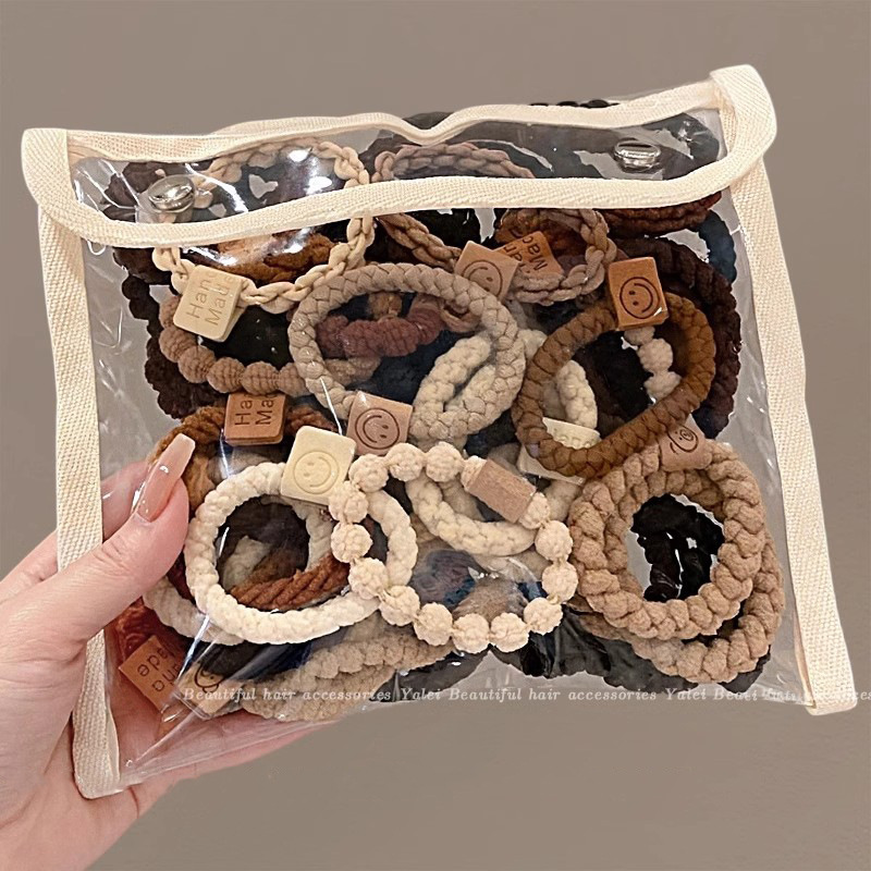 high ponytail hair ring women‘s high-grade hair rope 2025 new girls hair-binding head rope adult high elasticity rubber band headdress