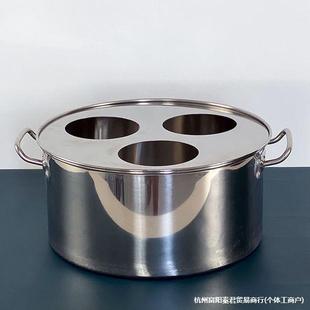 Commercial Stainless Steel Steamer for Steamed Buns, Three-Hole Steamer, Large Steamer, Steamed Bun Steamer, Gas Soup Pot