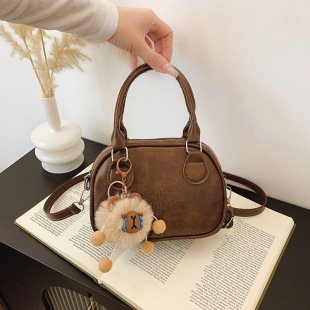 Shoulder bag, demi-season retro one-shoulder bag, high-quality style