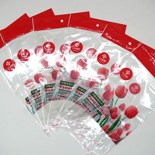 Jielia towel Tulip single bag transparent plastic towel packaging bag genuine factory direct wholesale