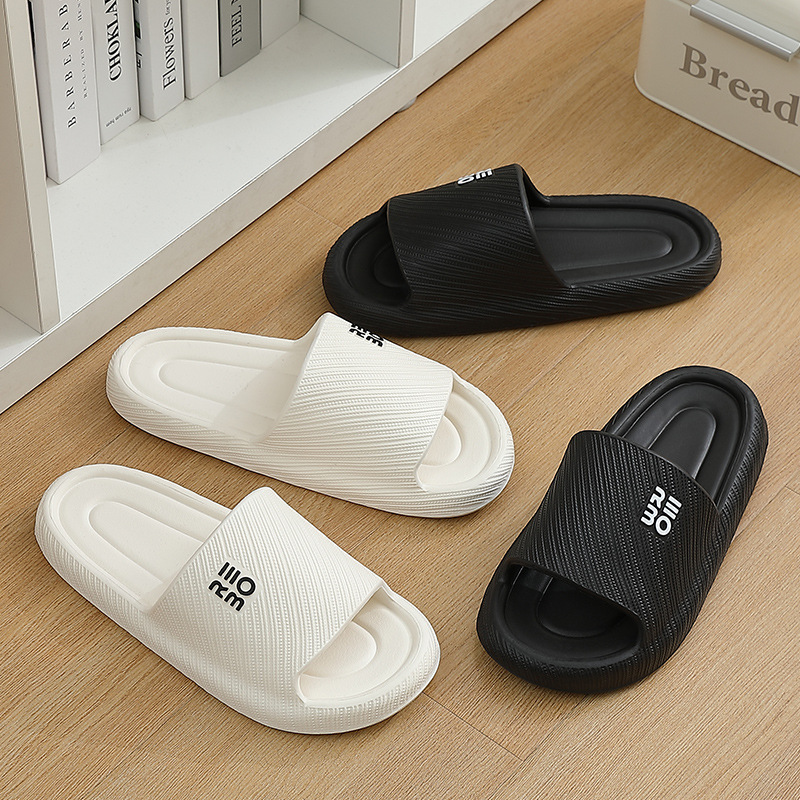 Thick-soled high-heeled sandals and slippers for women's summer home bathroom dormitory bathing couple's outdoor shoes for men