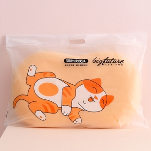 Memory Foam Pillow Single Female Low Pillow Core Cervical Spine Pillow to Aid Sleep Male Dormitory Students Like Cat Belly Soft Leather