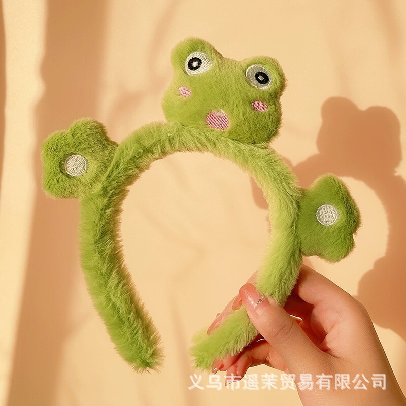 曲奇饼干洗脸发箍女2025新款毛绒压发头箍可爱发卡子防滑发捆头饰|undefined