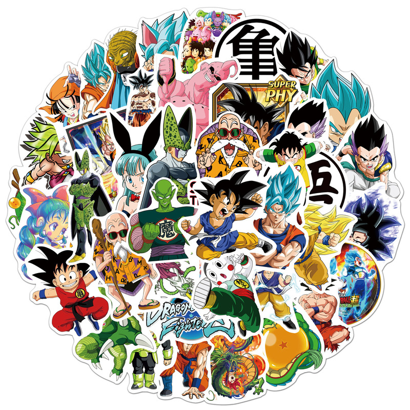 50 pieces of Monkey King Dragon Ball Monkey King graffiti stickers trolley case battery car diary waterproof decorative stickers 50 pieces of Monkey King Dragon Ball Monkey King graffiti stickers trolley case battery car diary waterproof decorative stickers
