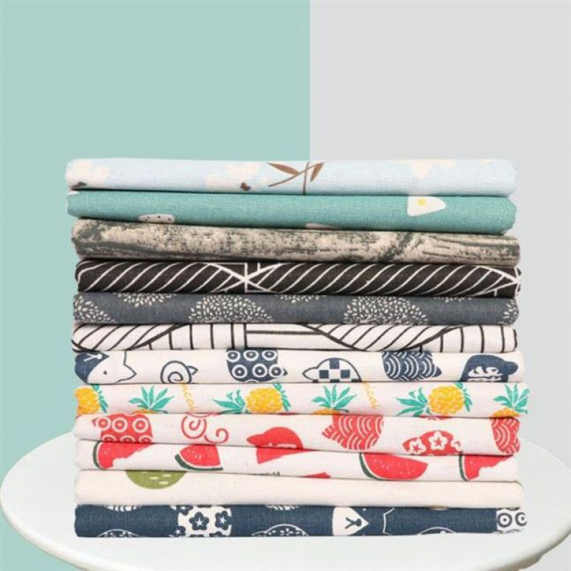 2024 cotton and linen fabric curtain sofa fabric