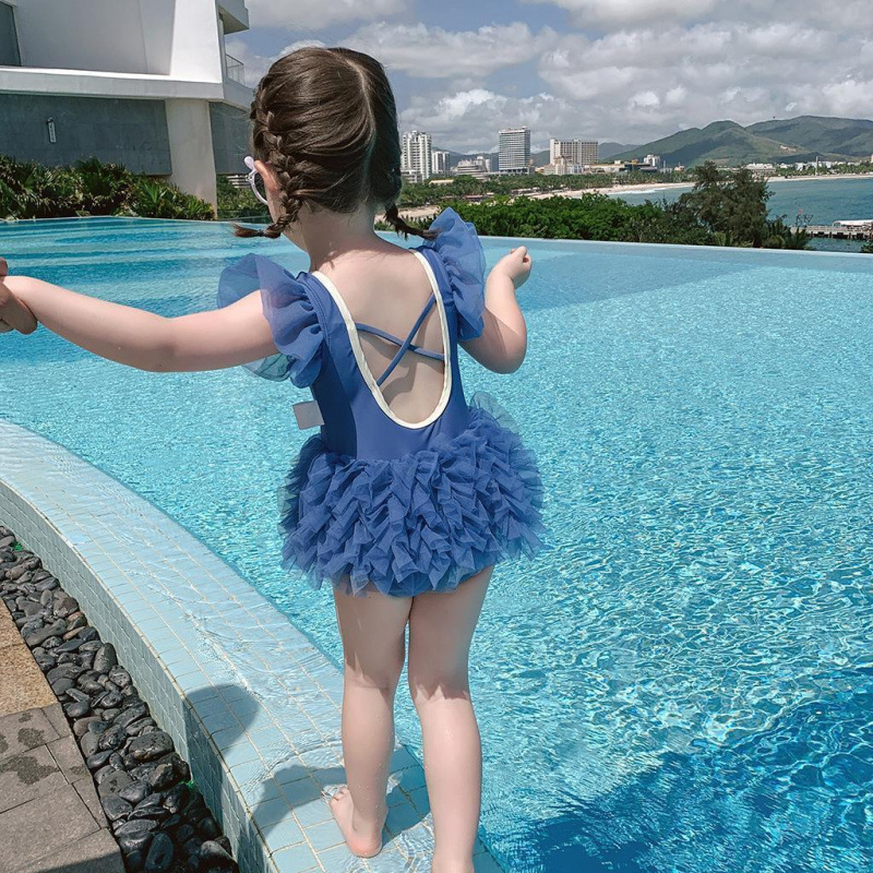 Bañador de niños, trajes de baño de niñas, ropa de verano roja, trajes de baño de princesa para niños, trajes de baño de estudiantes de primaria