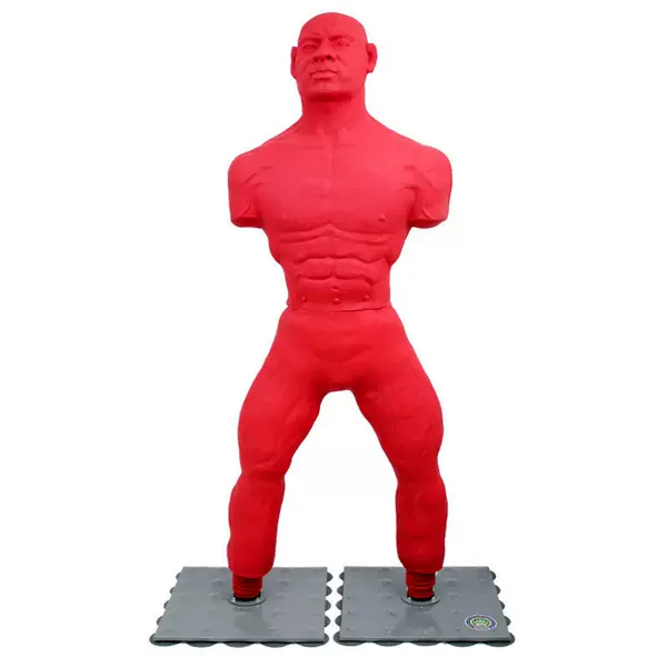 Home-Use Human-Shaped Punching Bag, Wobble-Type Rubber Silicone Dummy Sandbag for Boxing, Standing Training