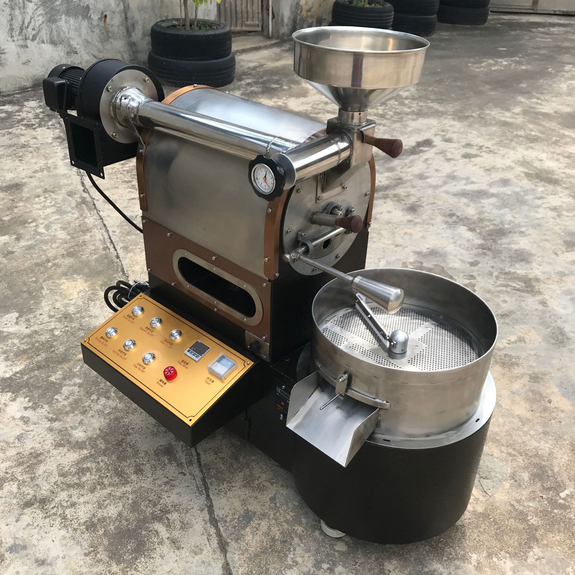 咖啡烘焙机全自动咖啡豆烘焙机咖啡生豆烘焙机300g-100KG定单生产-阿里巴巴