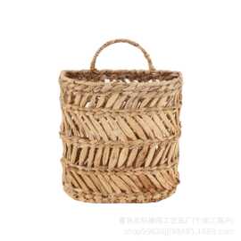 跨境花篮收纳筐客厅卧室墙上置物筐壁挂式手提书本绿植盆栽收纳筐