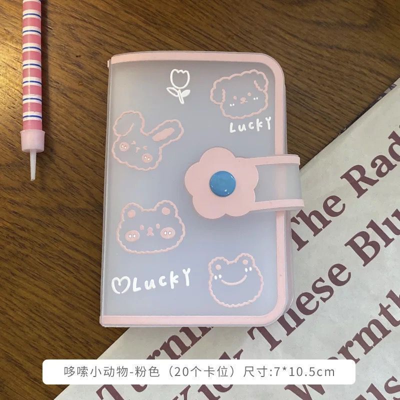 Titular de la tarjeta de hojas sueltas de silicona de dibujos animados para mujeres pequeño portátil ultrafino de gran capacidad Multi-Tarjeta Linda