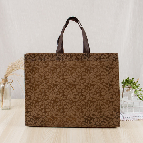 New embossed non-woven bag hand shopping bag clothing handbag LOGO advertising gift bag