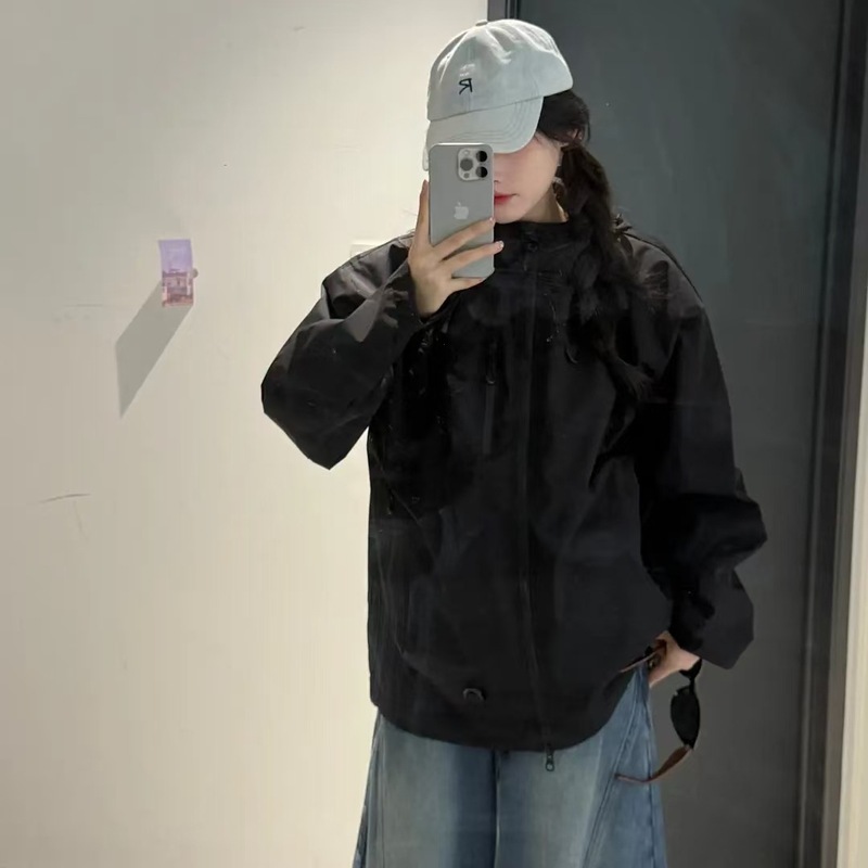 多巴胺户外软壳冲锋衣男女款秋季徒步骑行登山服情侣工装夹克外套|undefined