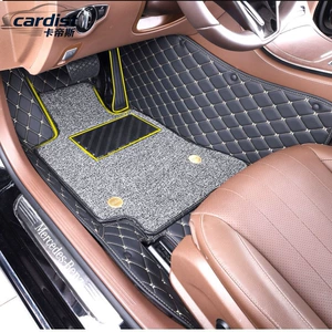 Cross-Border Double-Layer Silk Loop Full-Coverage Leather Floor Mats, Car Floor Mats Direct from the Source Factory, Dropshipping Available