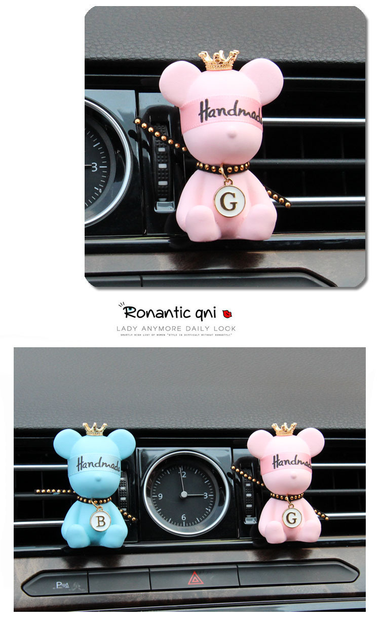 Car perfume ornaments air conditioning outlet expansion Incense Stone jewelry violent bear gypsum aromatherapy car fragrance light fragrance