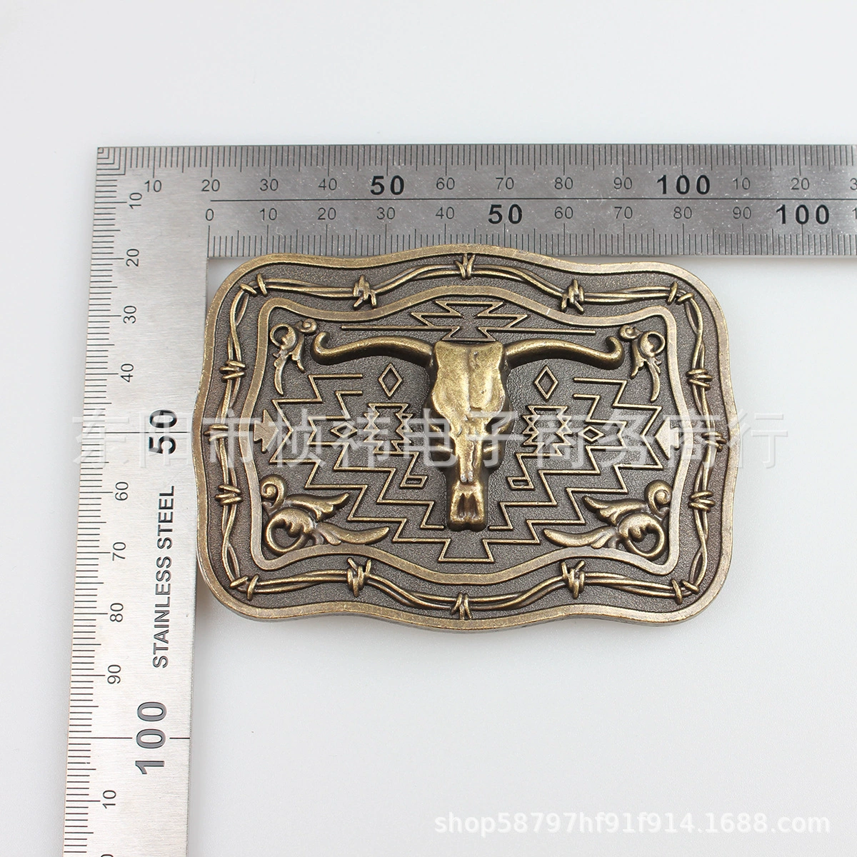 Denim belt, metal buckle, for import