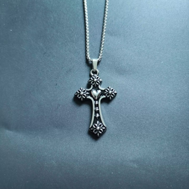 Collana con pendente croce amore personalizzata uomo donna_voghion.com