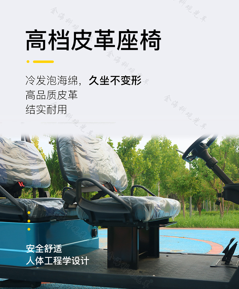 Golf Cart with 4 Seats, Garden-Style Hotel Reception Vehicle, Golf Shuttle Cart for Tourist Areas, Parks, and Communities