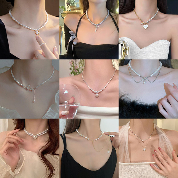 brand necklace from pearl