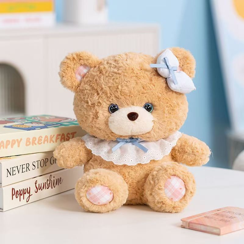 新款可爱小熊毛绒玩具公仔ins泡芙兔子熊玩偶女生布娃娃抓机礼品|undefined