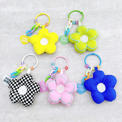 New fabric sunflower car keychain pendant small fresh bag decoration mobile phone case pendant small gift for women