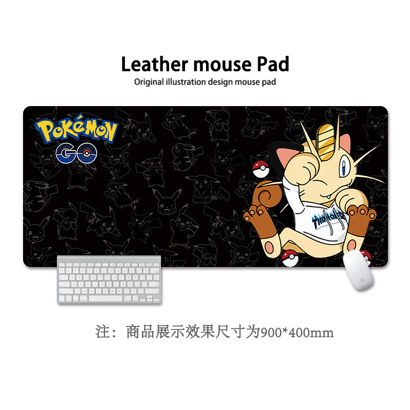 Pikachu almohadilla de ratón super grande Pokémon animación encantadora niñas y niñas animación cuadrada computadora teclado almohadilla de escritorio