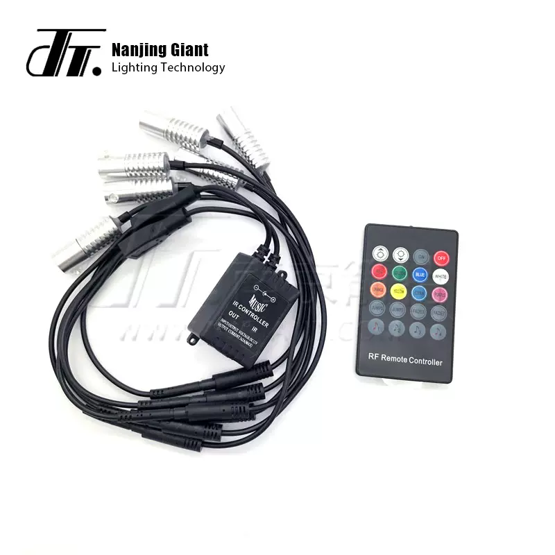 APP控制1w迷你拇指光源器RGB变色汽车氛围灯脚踏板导光条光源