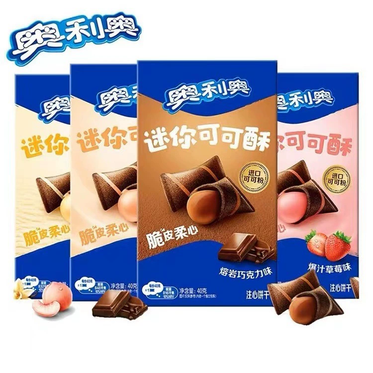 Oreo Мини какао хрустящий клубничный молочный коктейль шоколадный вкус вафельный сэндвич детская закуска