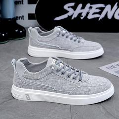 Men's Shoes Spring 2024 New Sports and Casual Cloth Shoes Men's Work Canvas Men's Linen Flat Shoes