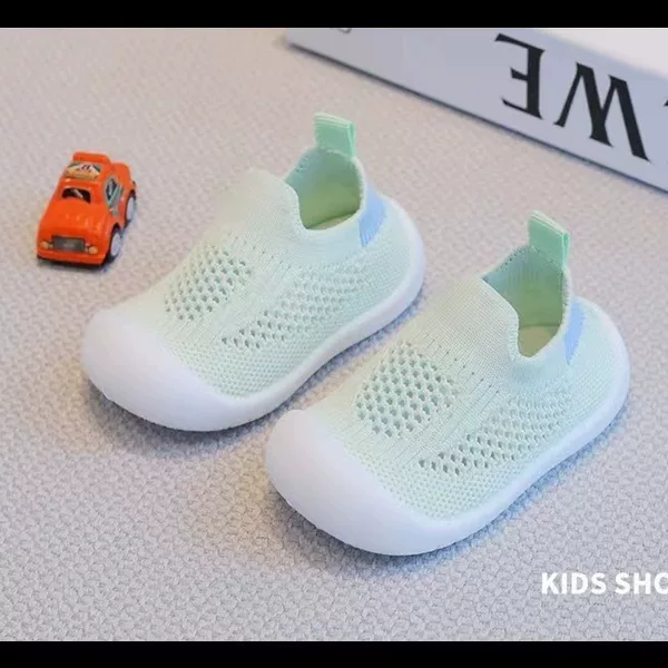 Summer Baby Toddler Shoes with Soft Soles, Non-Slip, Breathable Mesh Fabric, Indoor Toddler Shoes for Boys and Girls
