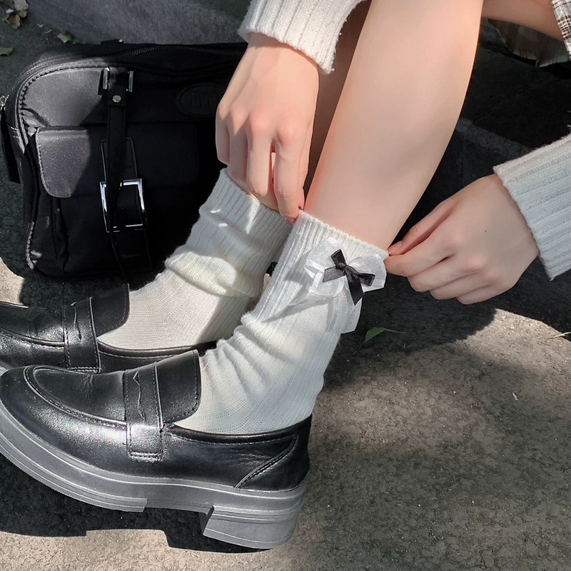 Милый демисезонный базовый пуховик шар, тёплые knee socks для студентов, середина длины