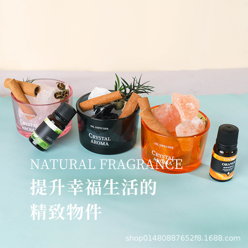 无火香薰扩香石精油家用卧室持久高级晶石摆件房间栀子花小众香氛|undefined