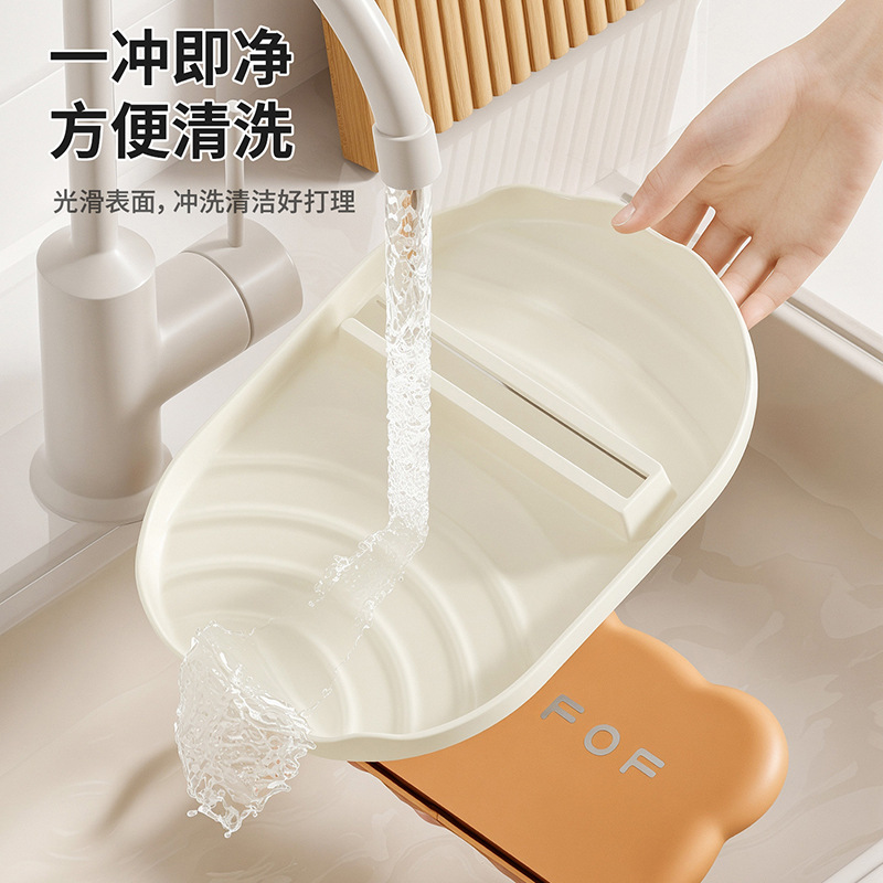 キッチン家庭用鍋蓋ラックスパチュラスプーン収納ラックカウンタートップ鍋蓋ホルダー排水ラック鍋蓋プレースメント|undefined