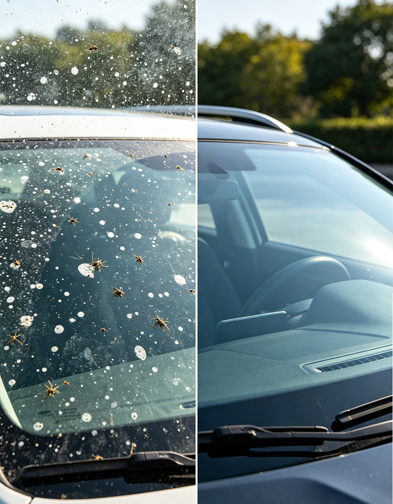 2L Glass Cleaner for Cars, Suitable for All Seasons, Winter Antifreeze, -40 Degrees, Removes Oil Film, Insect Residue, and Tree Sap