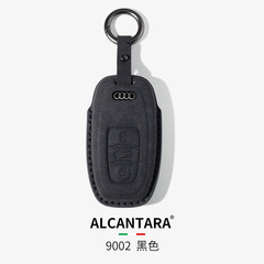 適用奧迪鑰匙套A4L/A6LA3L/Q5L/Q3/A5/A7/Q7汽車鑰匙包扣翻毛皮女